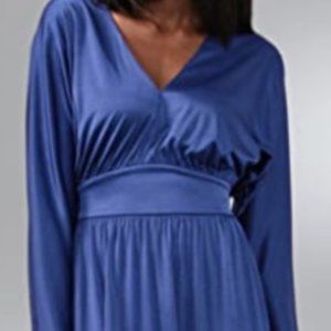 HALSTON HERITAGE - deep v neck dolman dress, XS